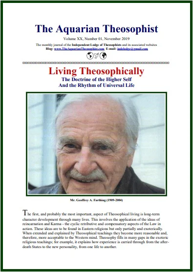 The Aquarian Theosophist, November 2019
