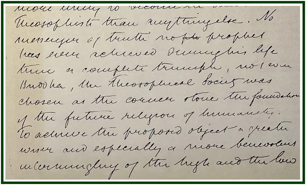 The Letter of the Maha-Chohan