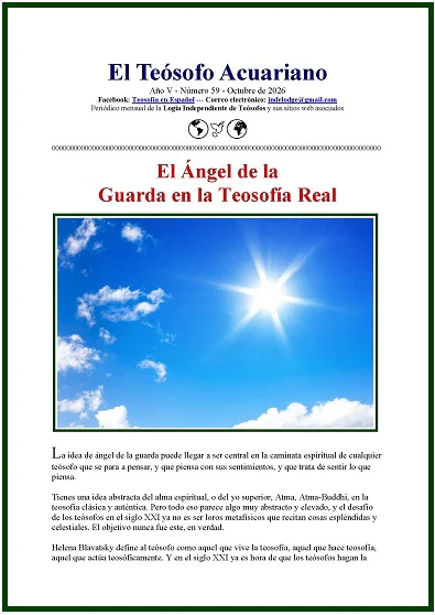 Portada de El Teósofo Acuariano, número 59, octubre de 2026
